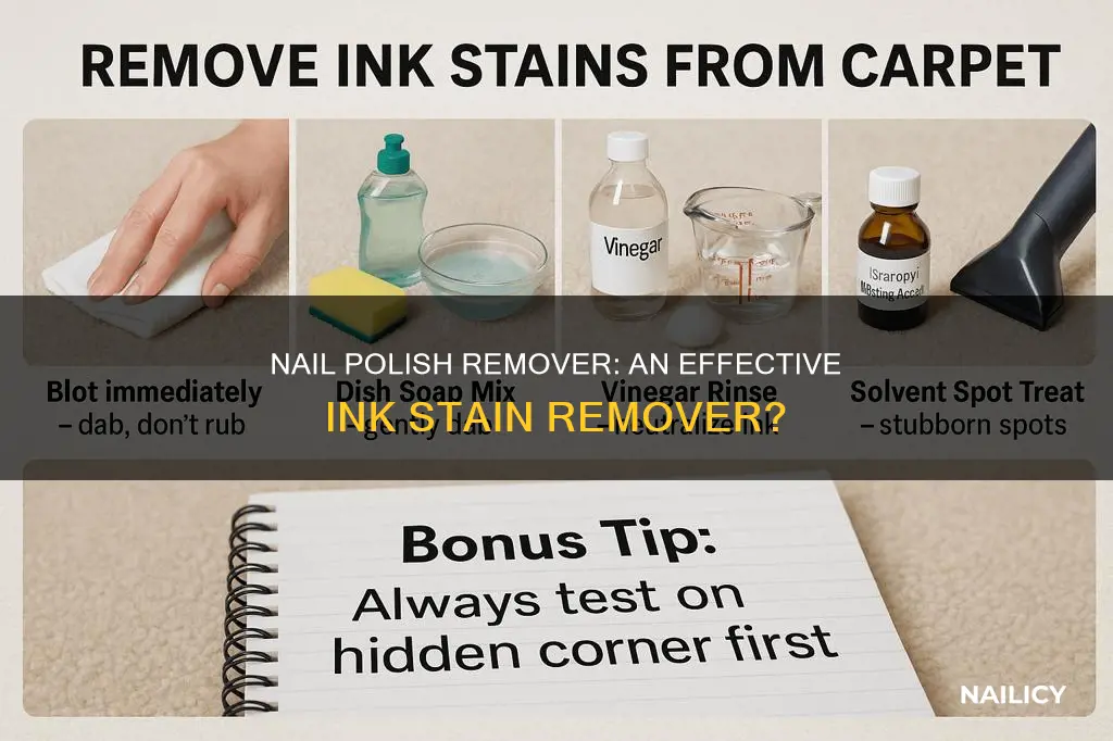 can nail polish remover remove ink stains from clothes