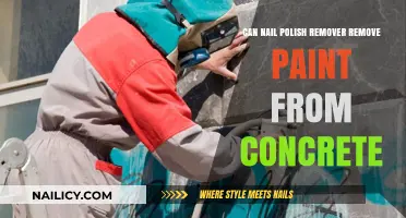 Nail Polish Remover: Concrete Paint Removal Solution?