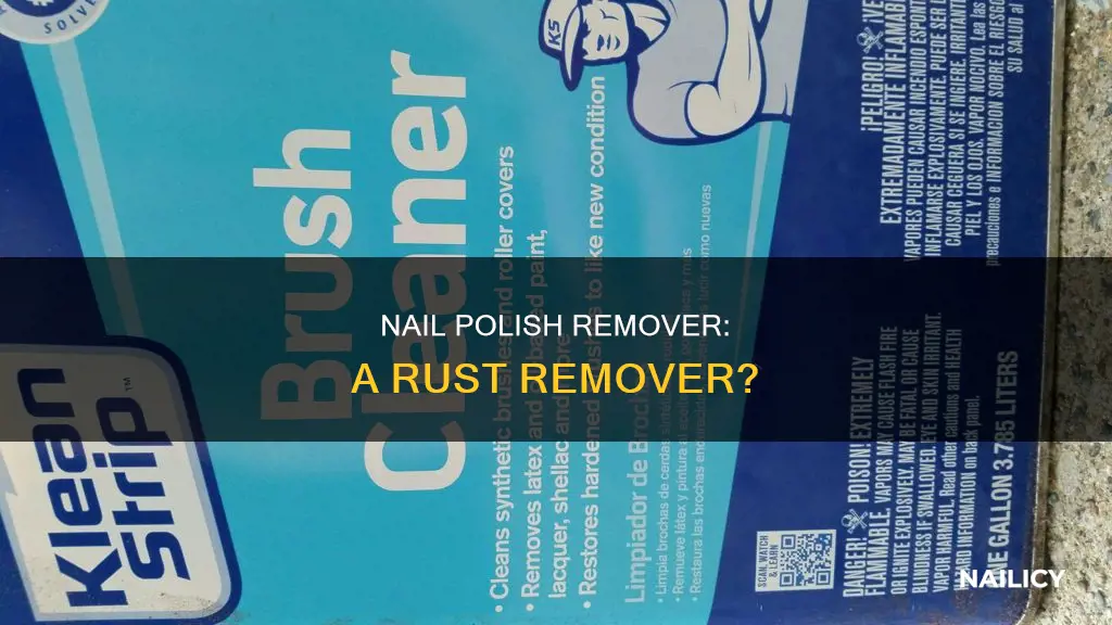 can nail polish remover remove rust