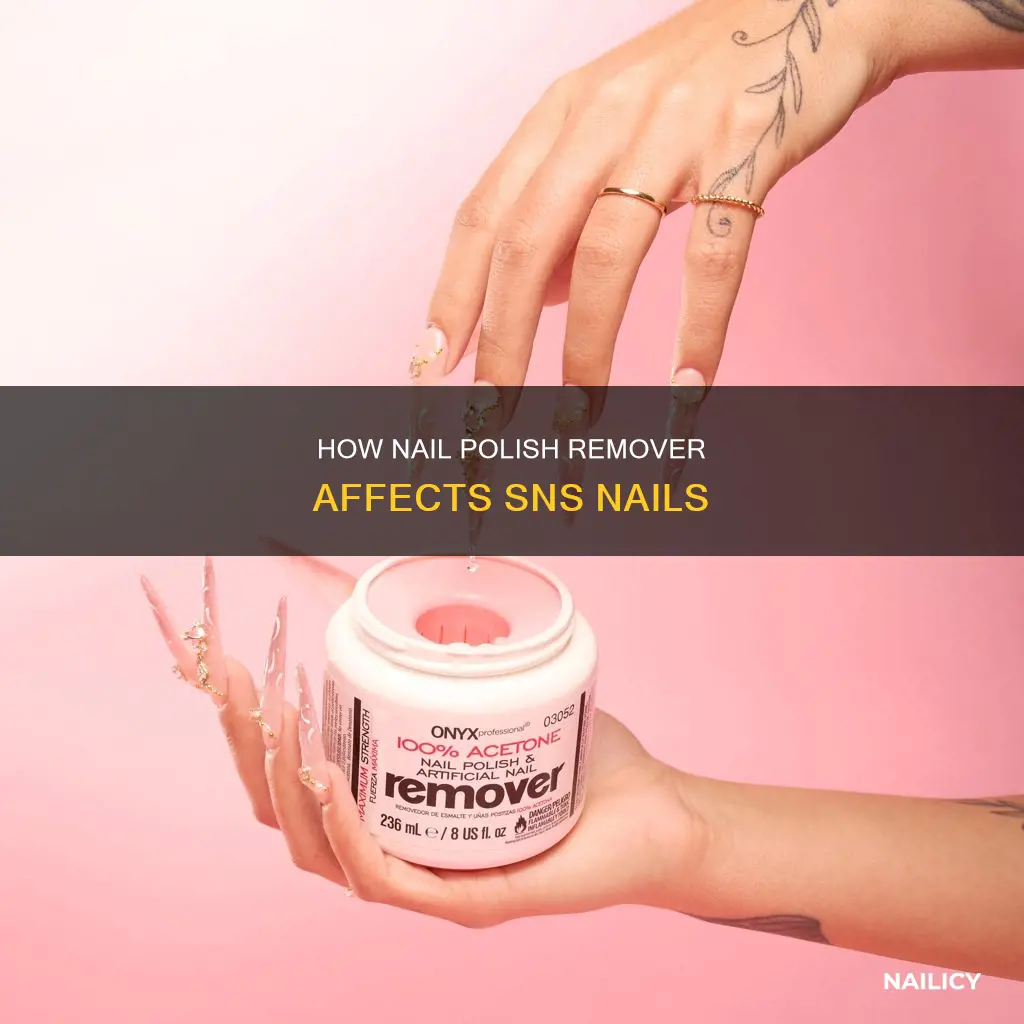 can nail polish remover remove sns