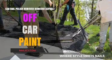 Nail Polish Remover: A Quick Fix for Asphalt on Car Paint?