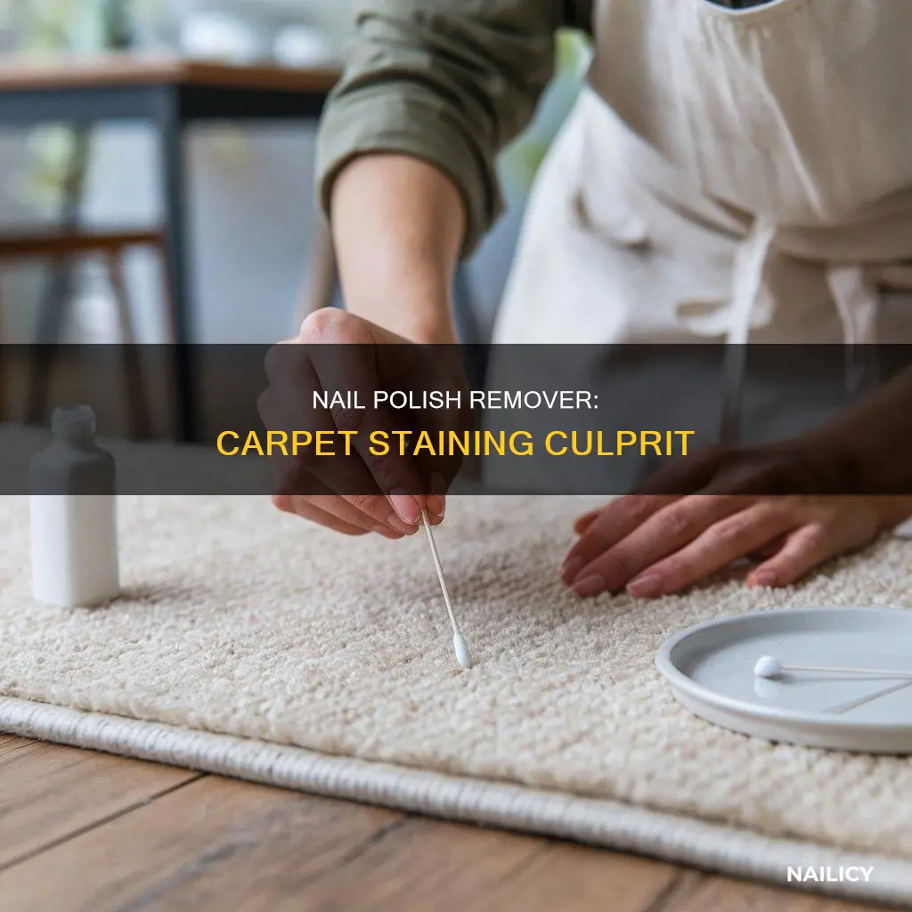 can nail polish remover stain carpet