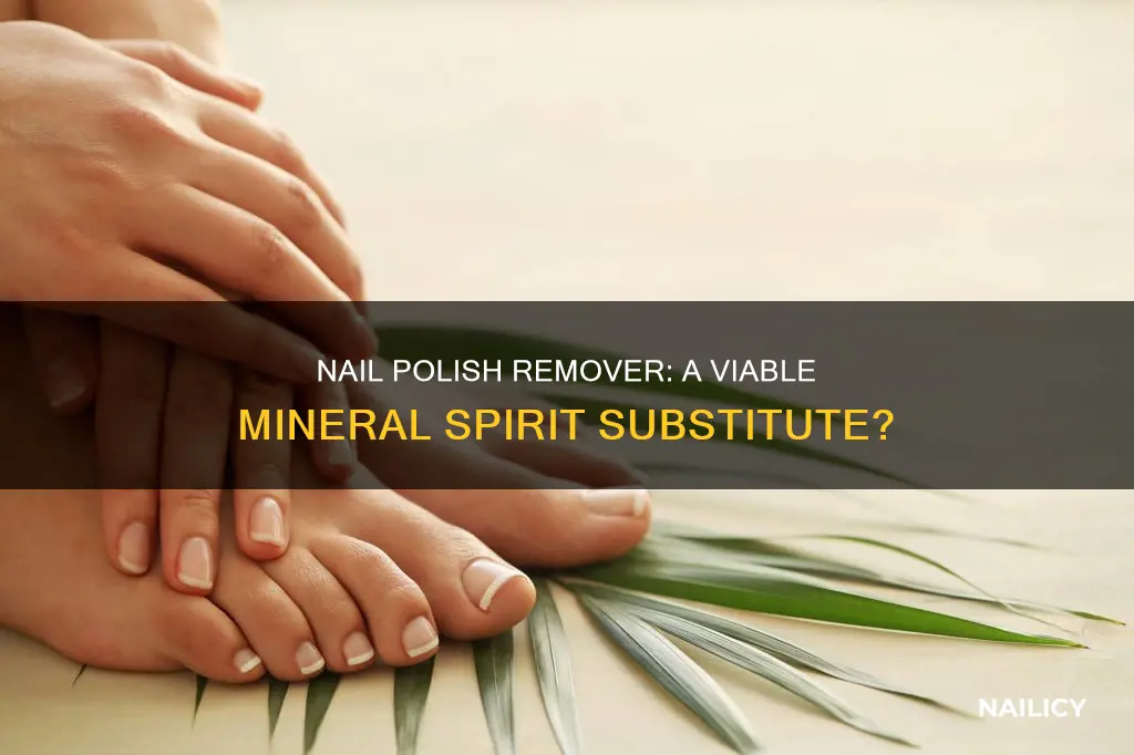 can nail polish remover substitute for mineral spirits