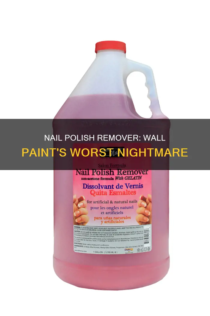 can nail polish remover take off wall paint
