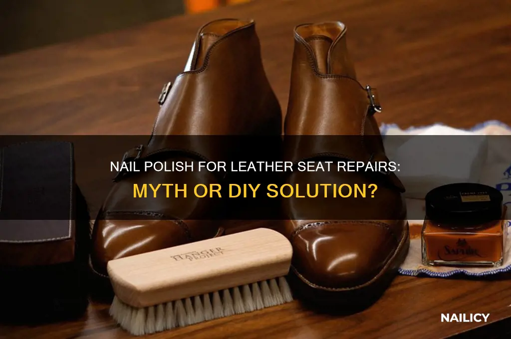 can nail polish repair leather seats