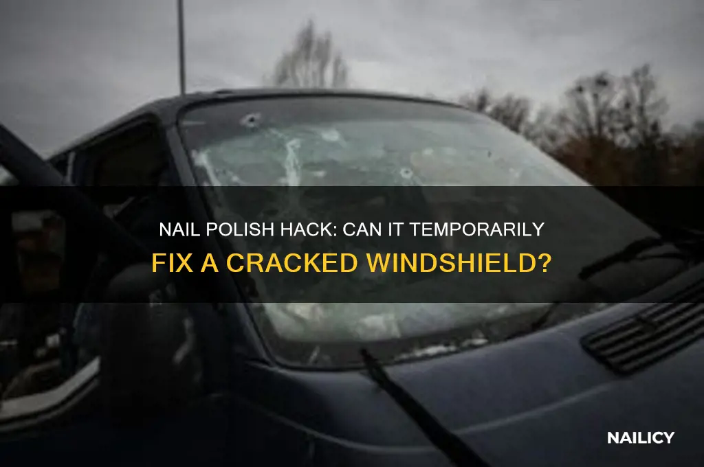 can nail polish slow cracked windshield