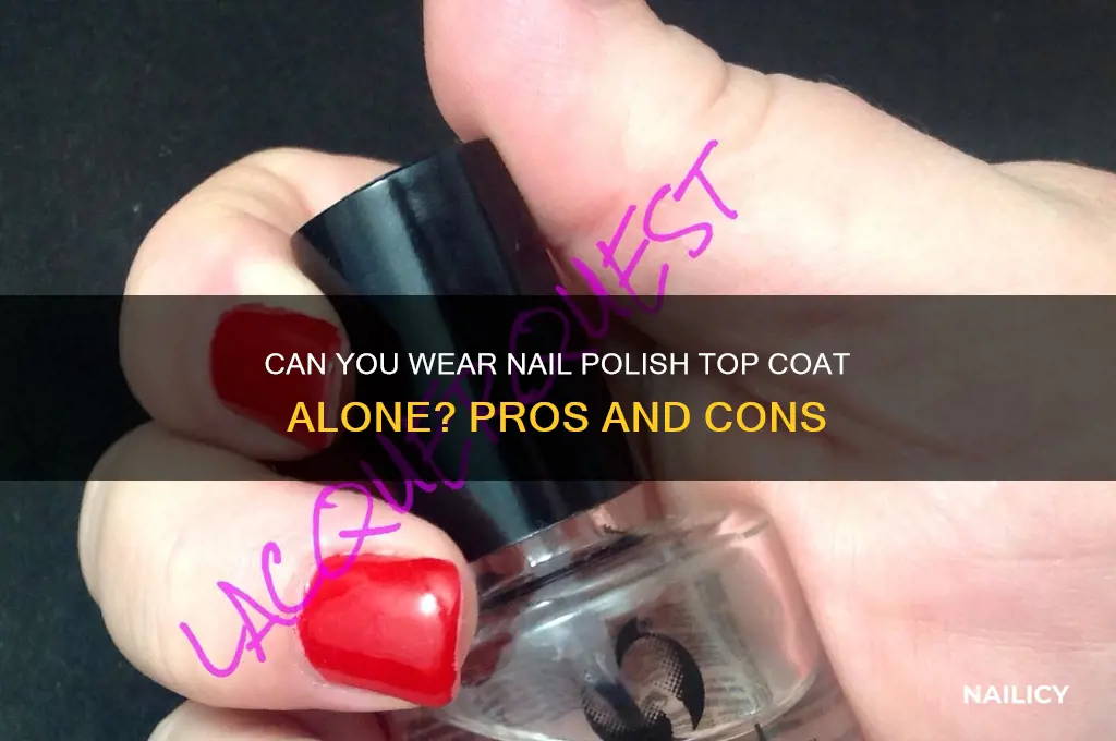 can nail polish top coat be worn alone