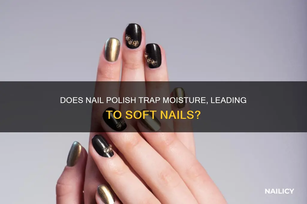 can nail polish trap moisture lea ing nails soft