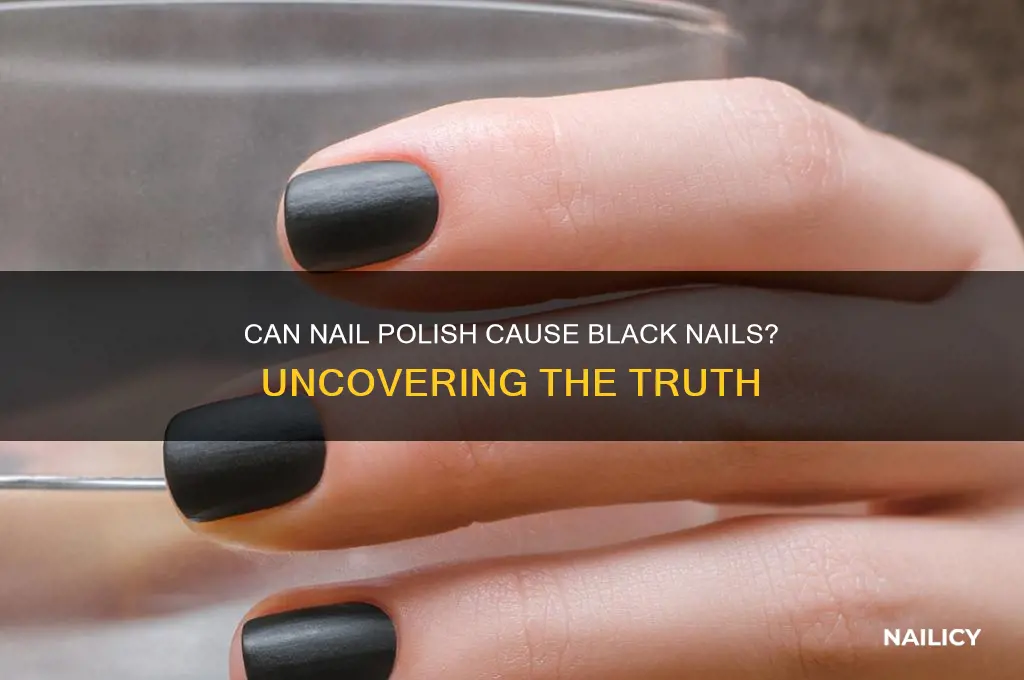 can nail polish turn your nails black
