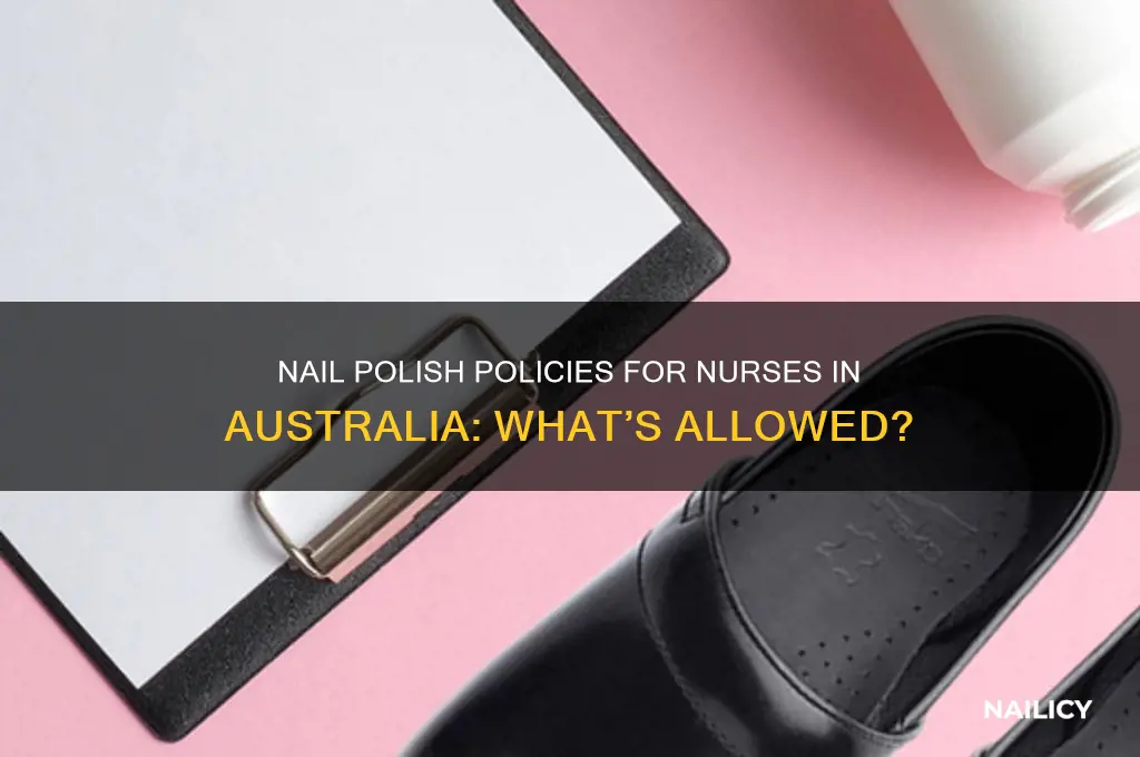 can nurses wear nail polish australia