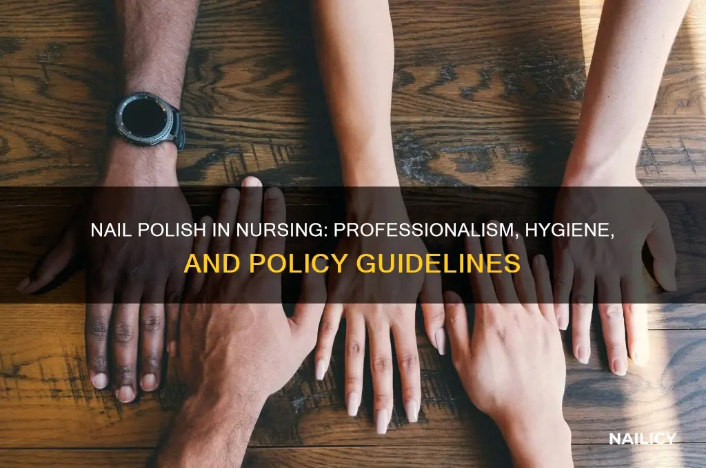 can nurses wear nail polish