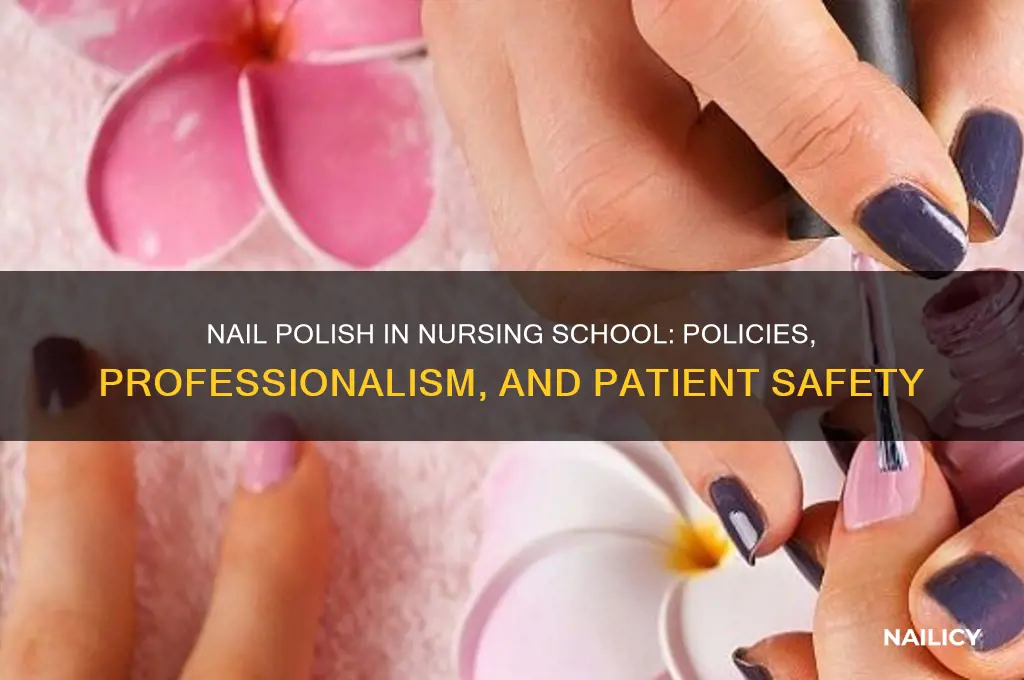 can nursing students wear nail polish