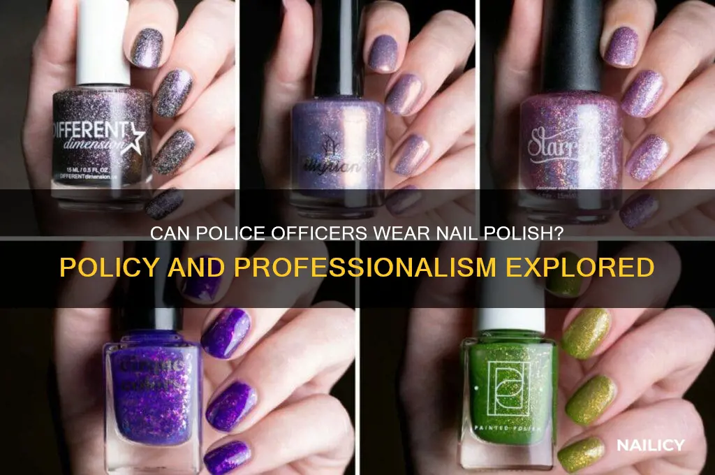 can officers wear nail polish