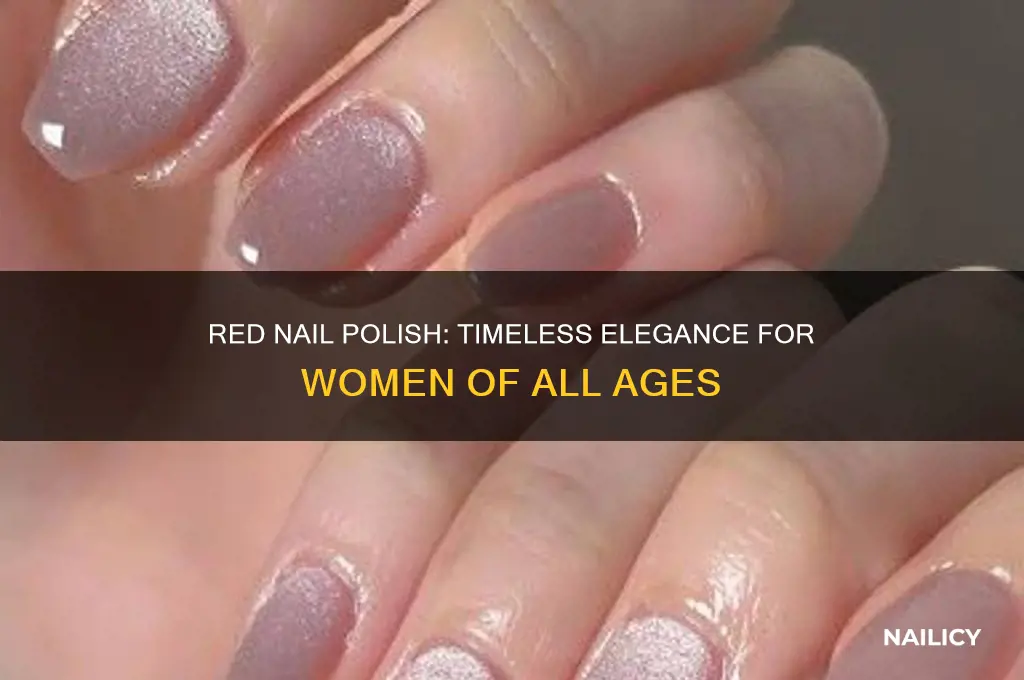 can older woman wear red nail polish