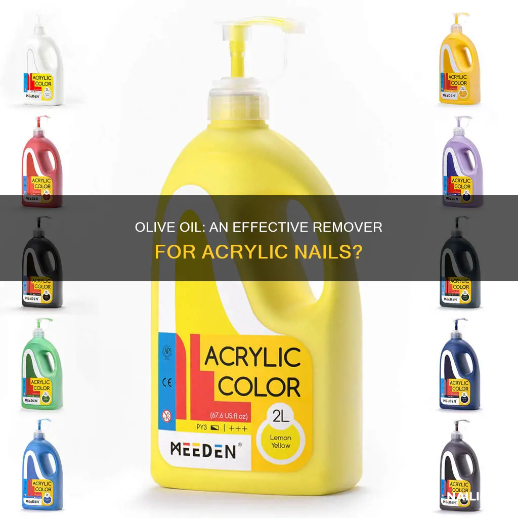 can olive oil remove acrylic nails