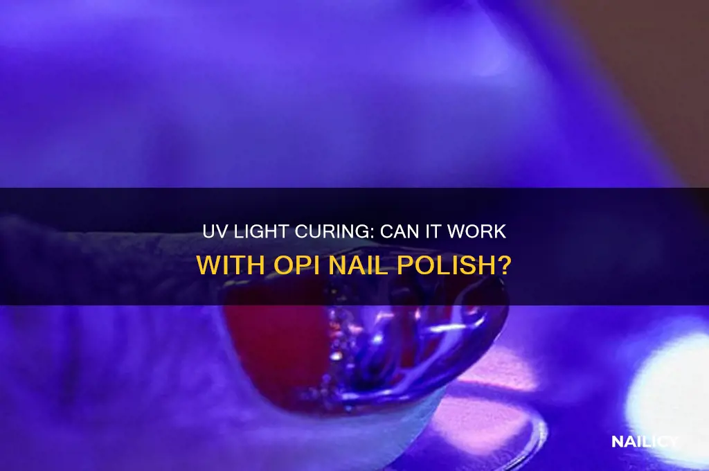can opi nail polish be cured with uv light