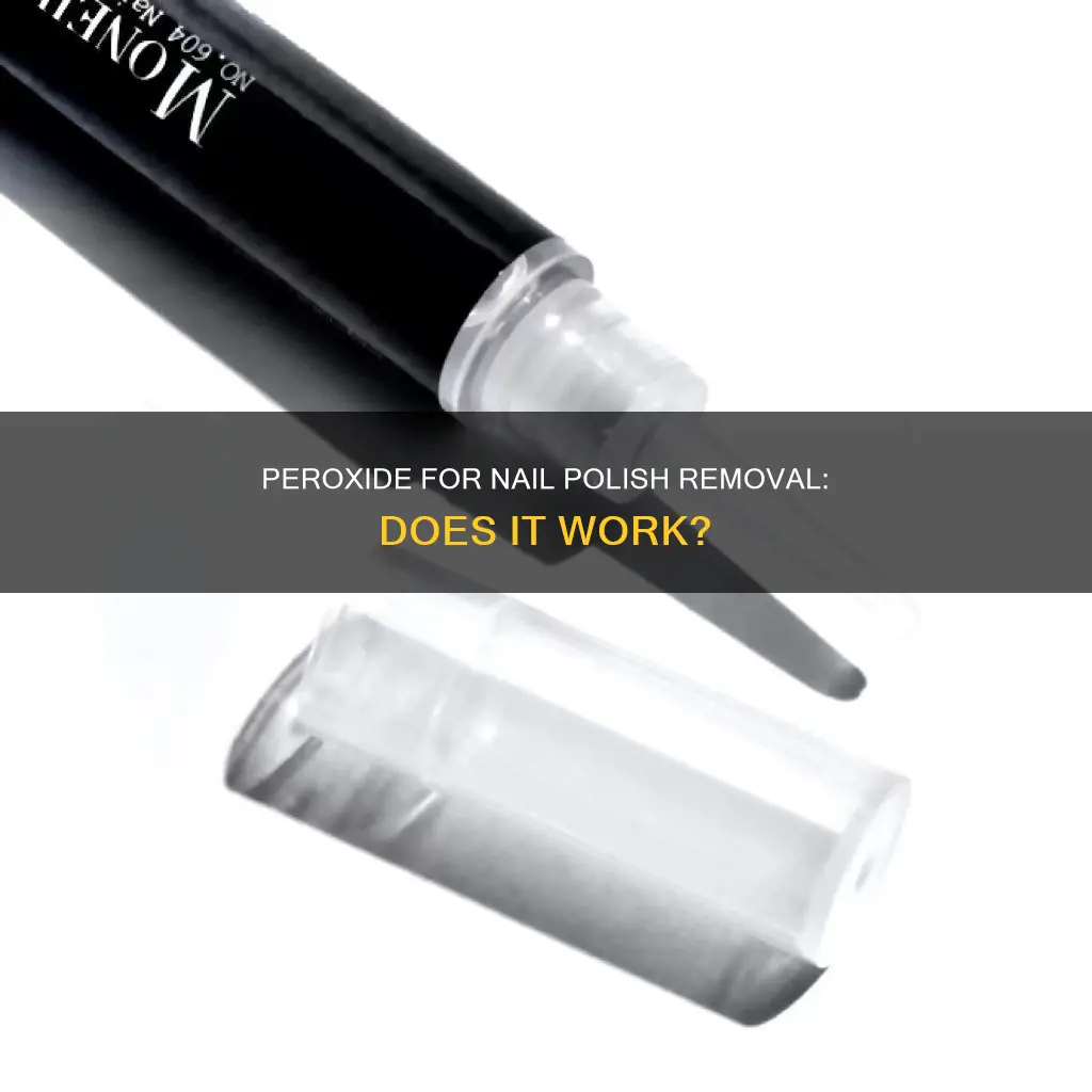 can peroxide remove nail polish