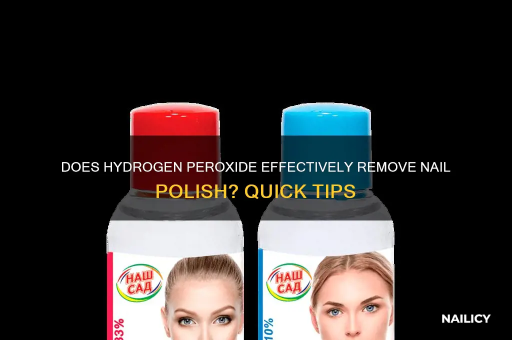 can peroxide take off nail polish