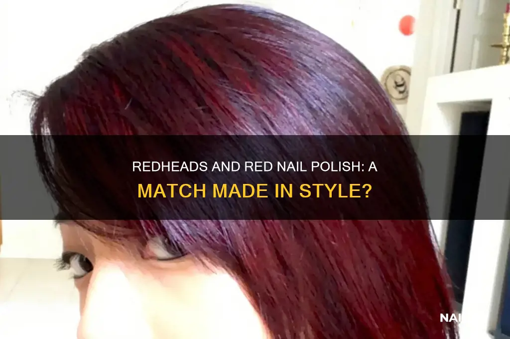 can redheads wear red nail polish