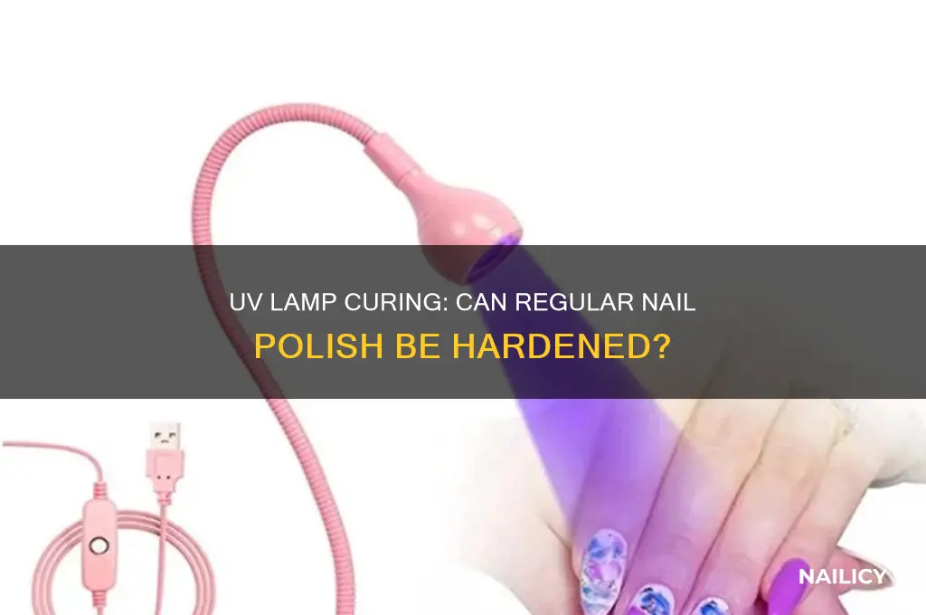 can regular nail polish be cured with uv lamp