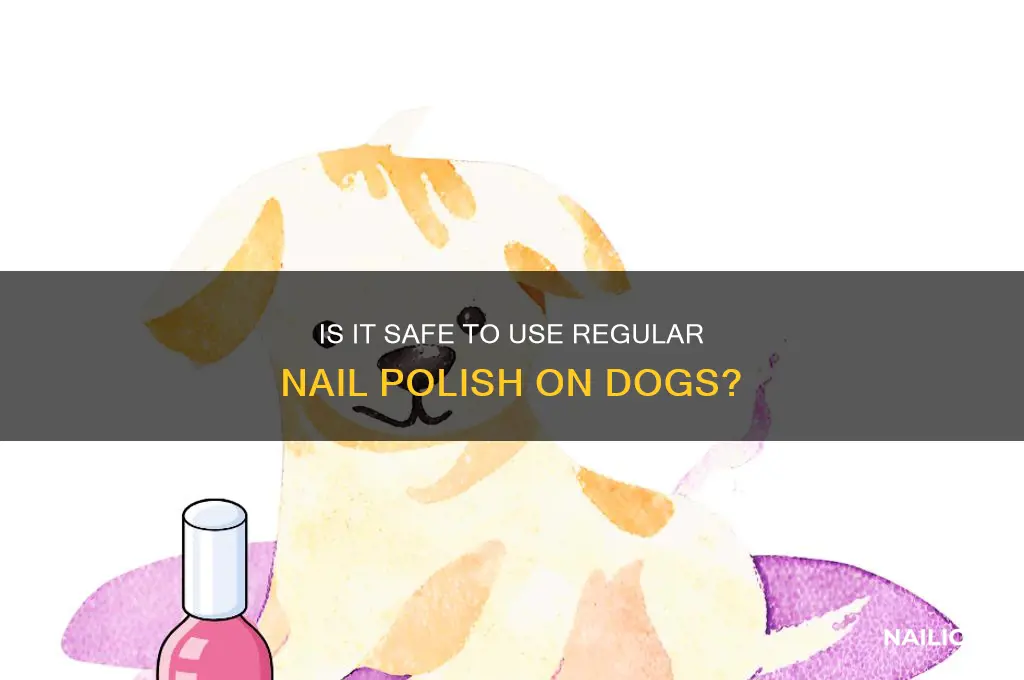 can regular nail polish be put on dogs