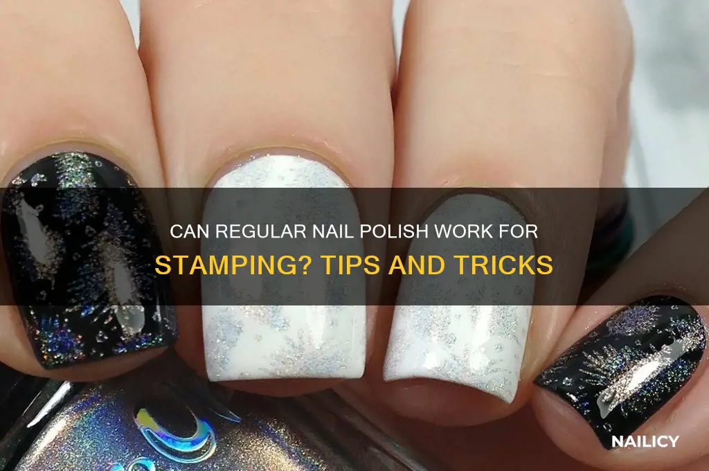 can regular nail polish be used for stamping