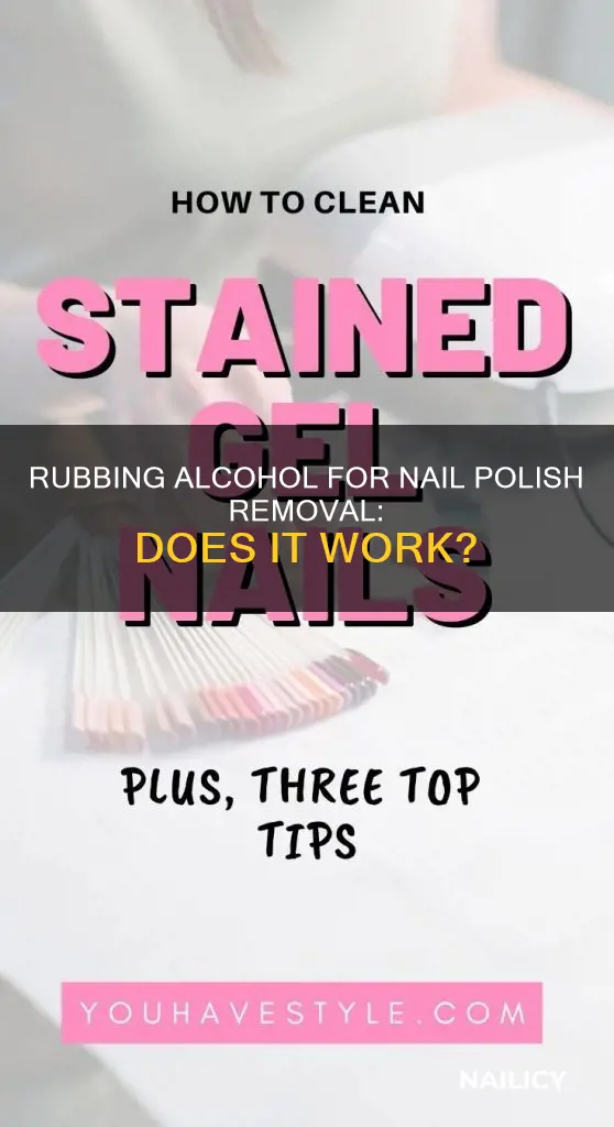 can rubbing alchol remove nail polish