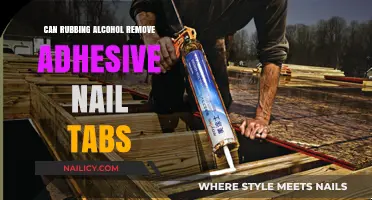 Rubbing Alcohol: An Effective Adhesive Nail Tabs Remover?