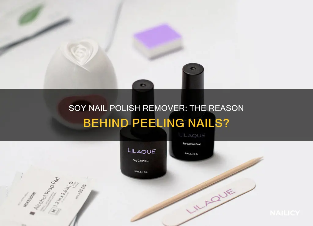 can soy nail polish remover cause nails to peel