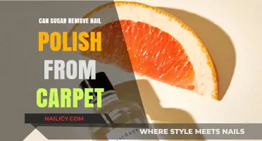 Sugar: A Sweet Solution for Nail Polish on Carpets