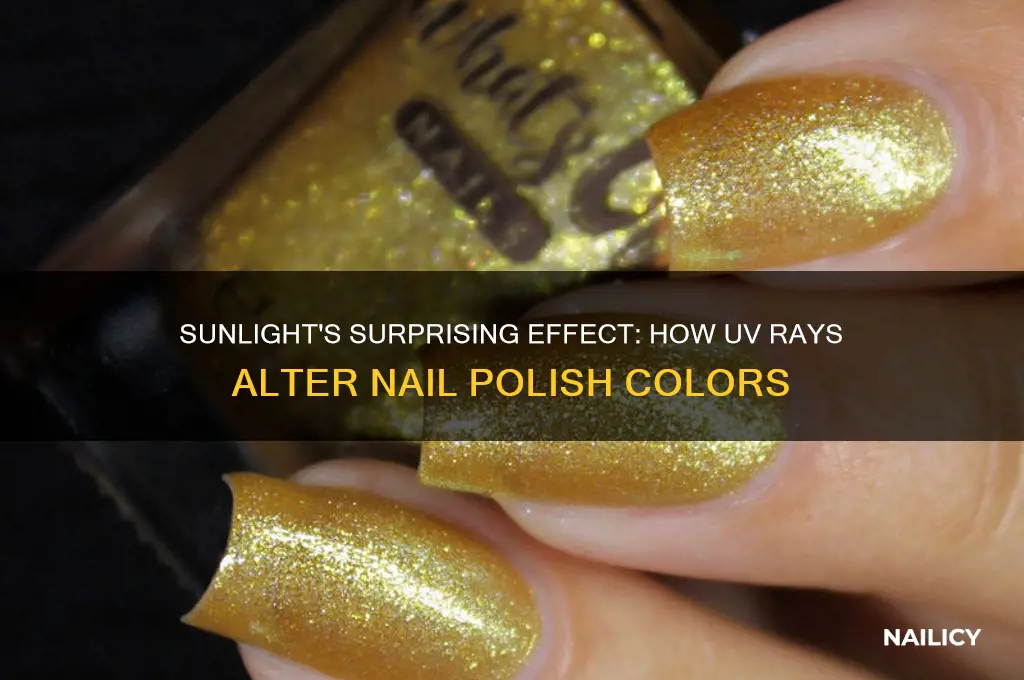 can sun change the color of some nail polishes