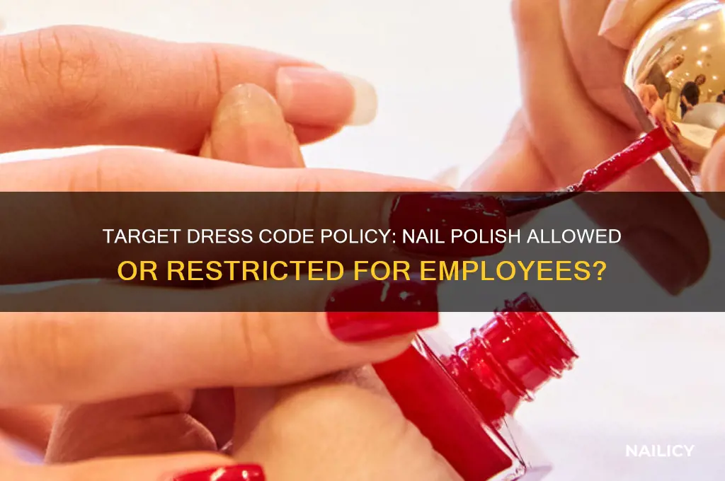 can target employees wear nail polish