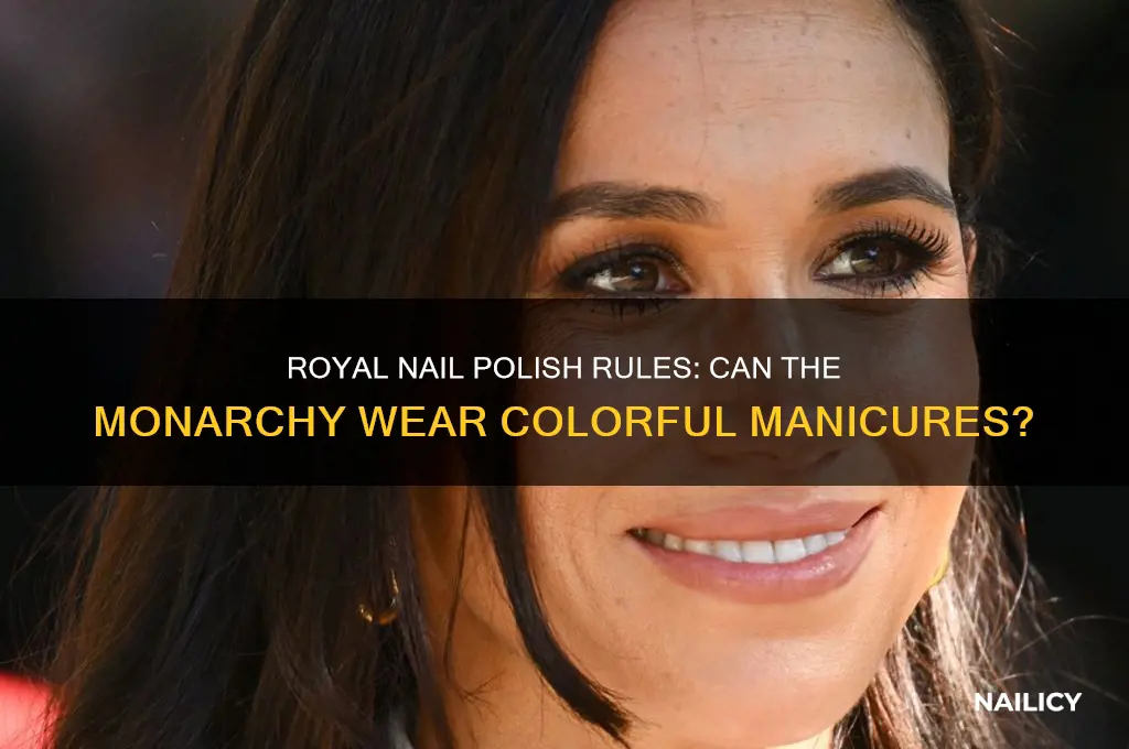 can the royal family wear nail polish