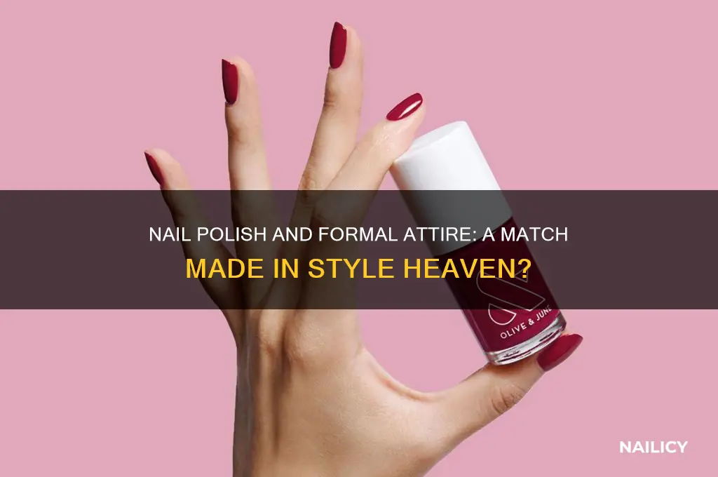 can there be nail polish with formals