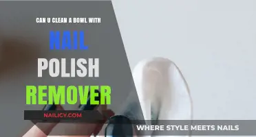 How to Clean Bowls with Nail Polish Remover