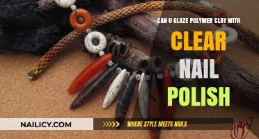 Glazing Polymer Clay with Clear Nail Polish: A Creative Hack?