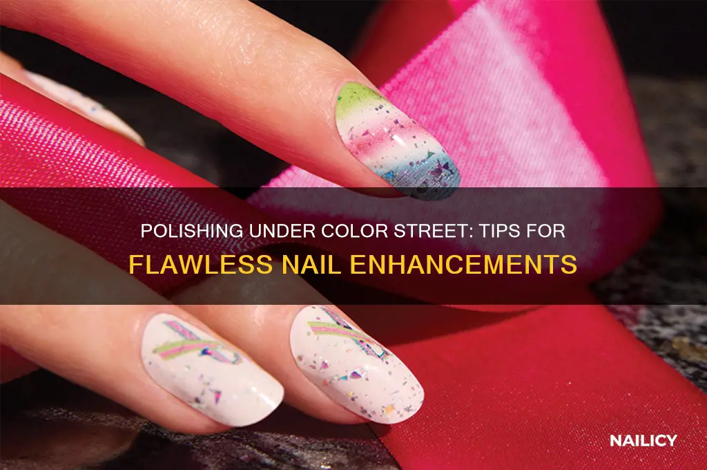 can u polish nails under color street
