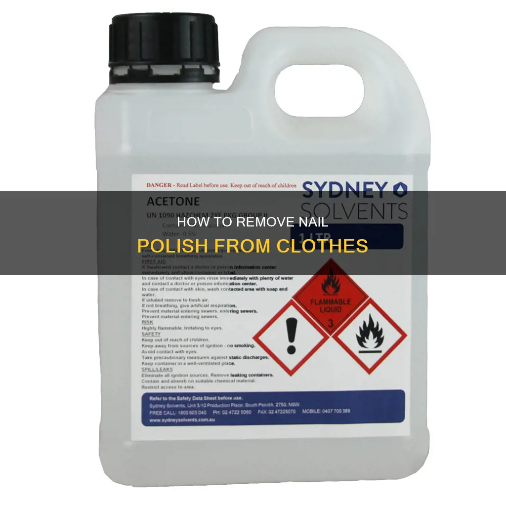 can u use nail polish remover on clothes
