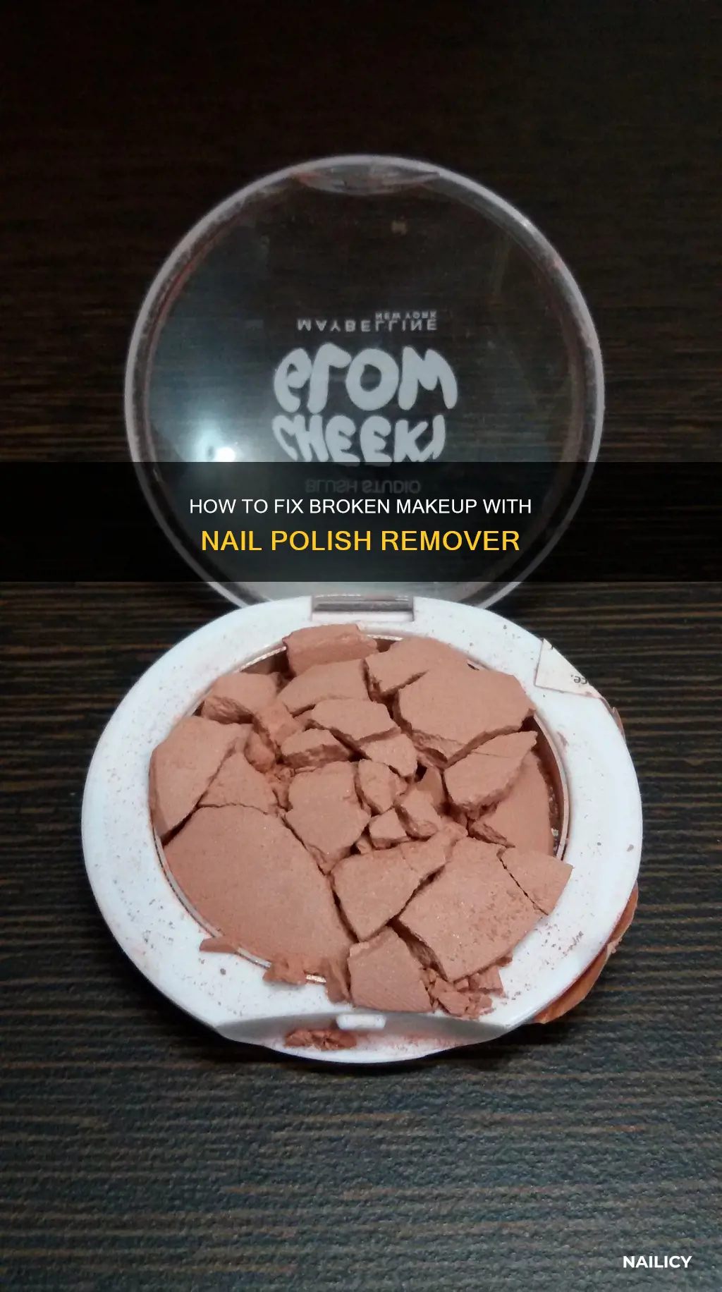 can u use nail polish remover to fix broken makeup