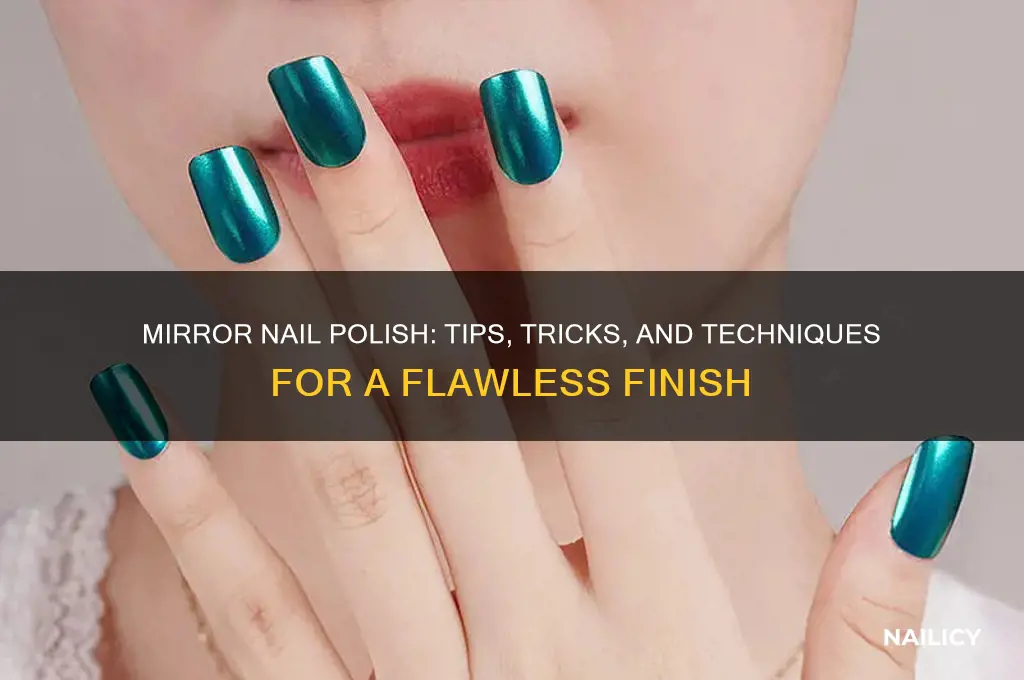can u write on mirror nail polish