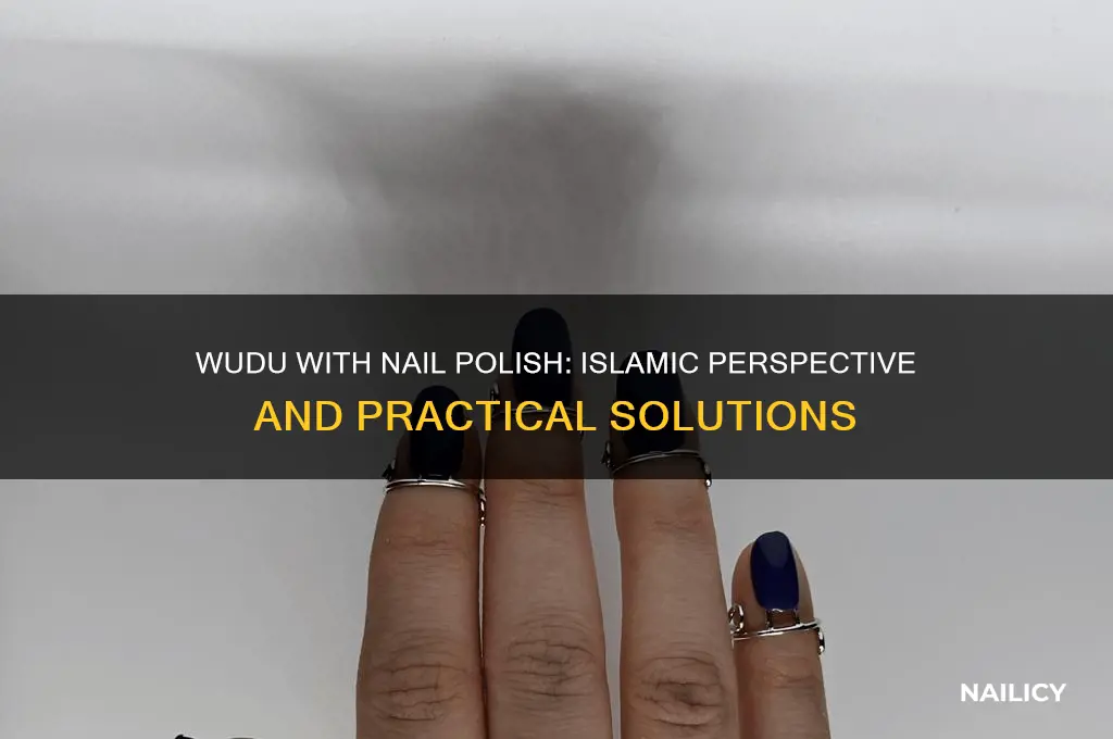 can we make wudu with nail polish
