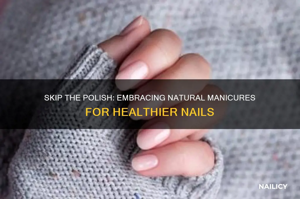 can we not use nail polish during manicure