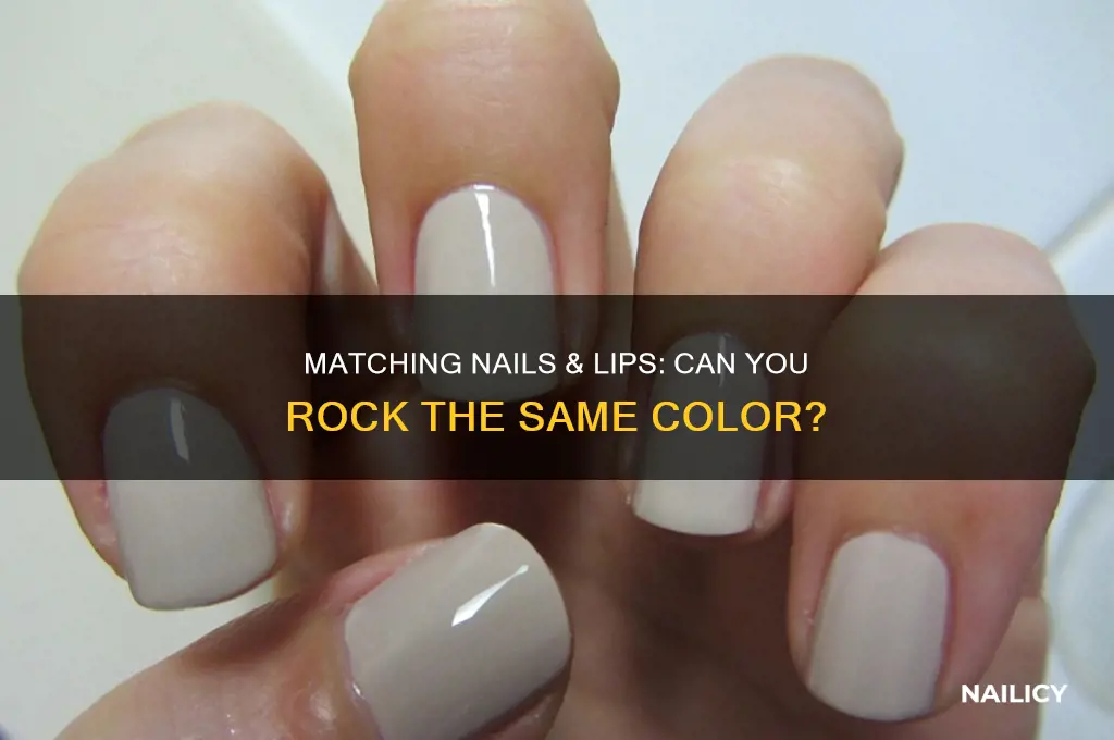 can we wear same nail polish color & lipstick
