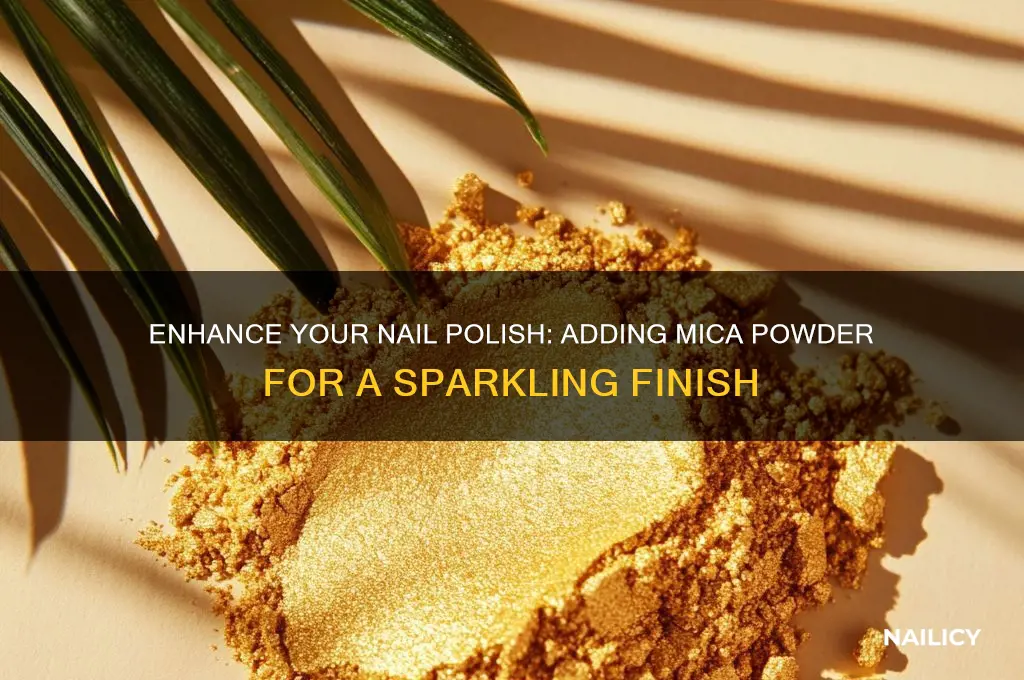 can you add mica powder to nail polish