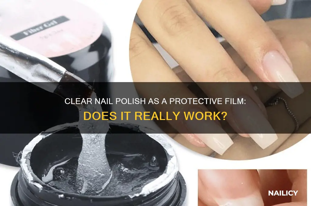 can you apply clear nail polish for a protection film