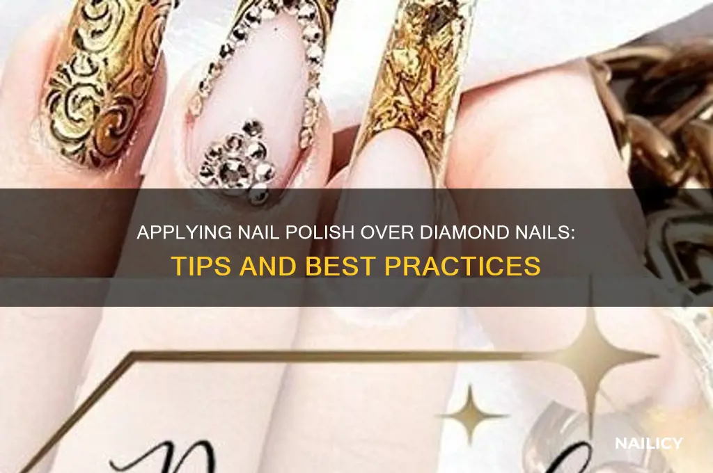 can you apply nail polish over diamond nails