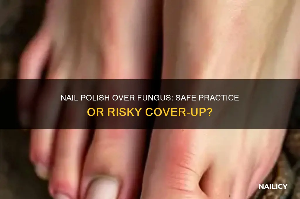 can you apply nail polish over nail fungas