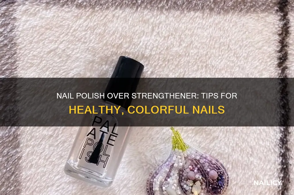 can you apply nail polish over nail strengthener