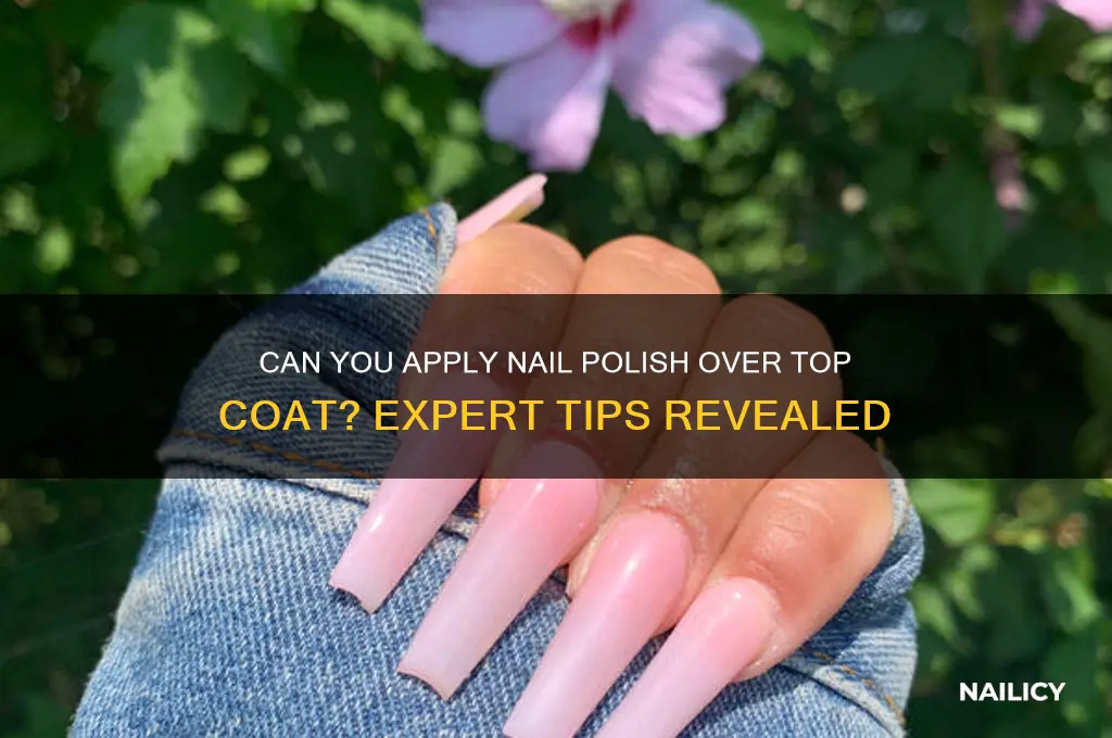 can you apply nail polish over top coat