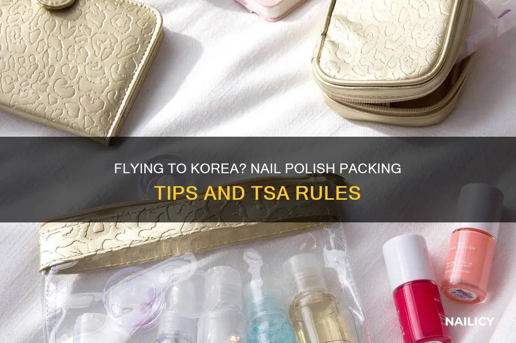 can you bring nail polish on the plane korea